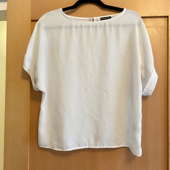 Sheer White Top - Picture 1 of 1